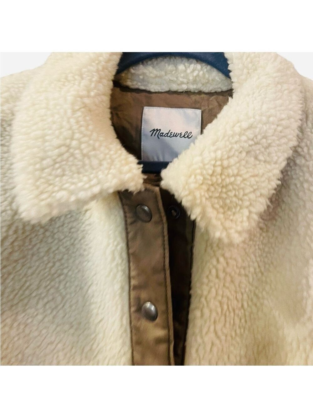 Madewell Women’s Sherpa Portland Jacket Size: Large - Picture 5 of 10